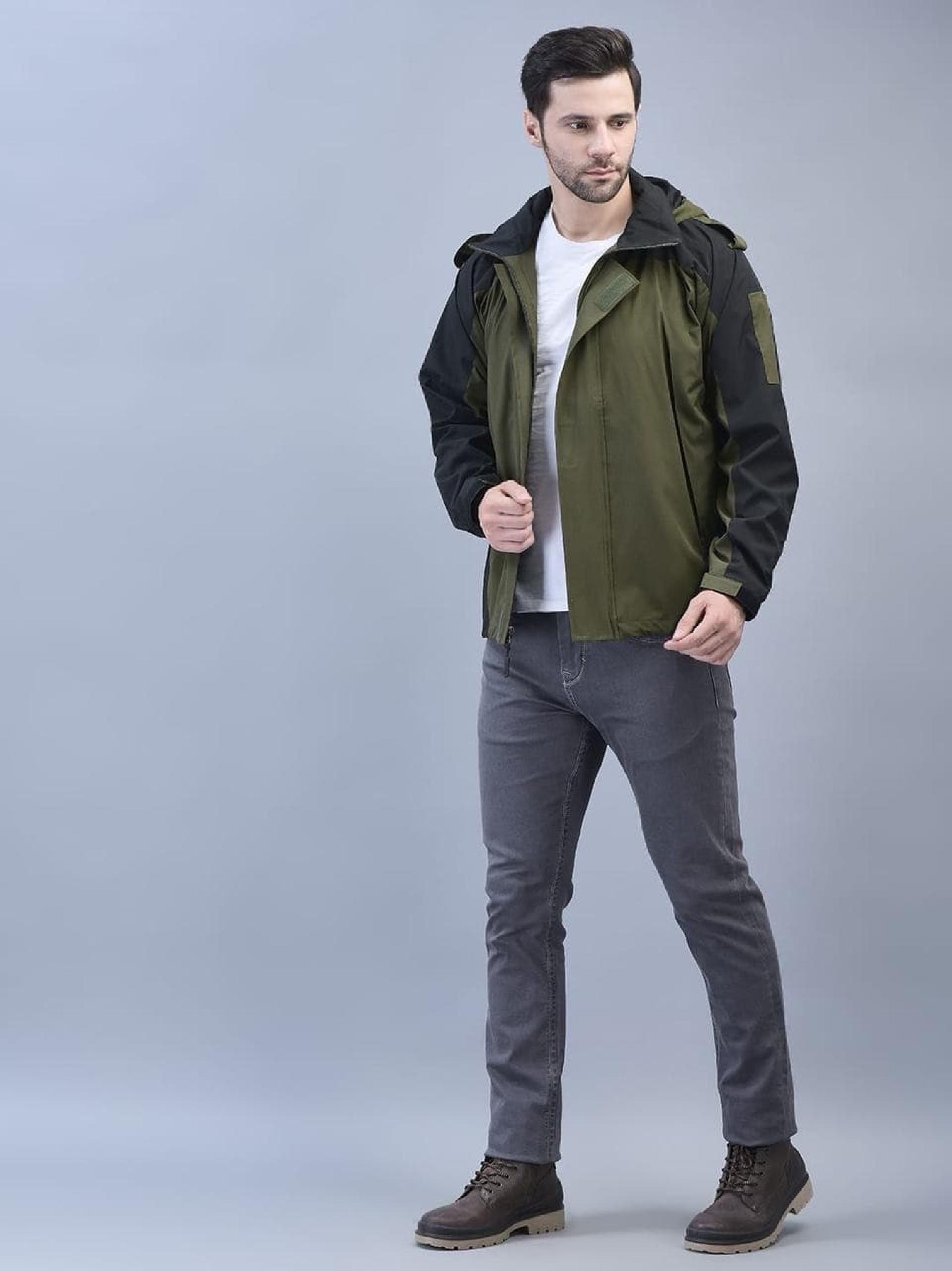 Green Black NS TPU Windcheater