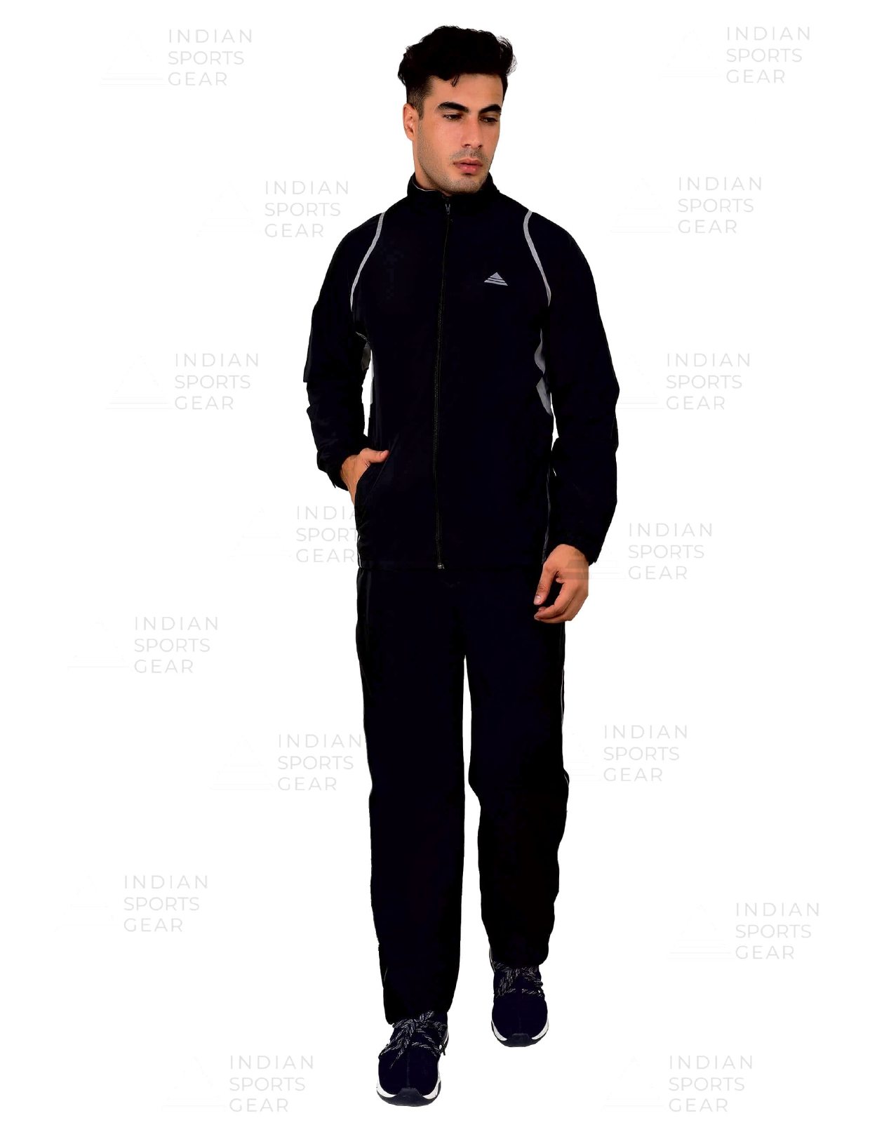 Black Grey Track Suit