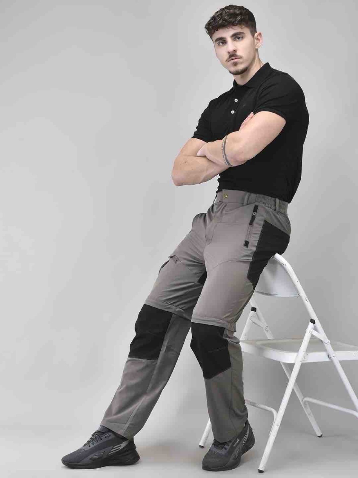 Voyager Detachable Cargo Khaki Black