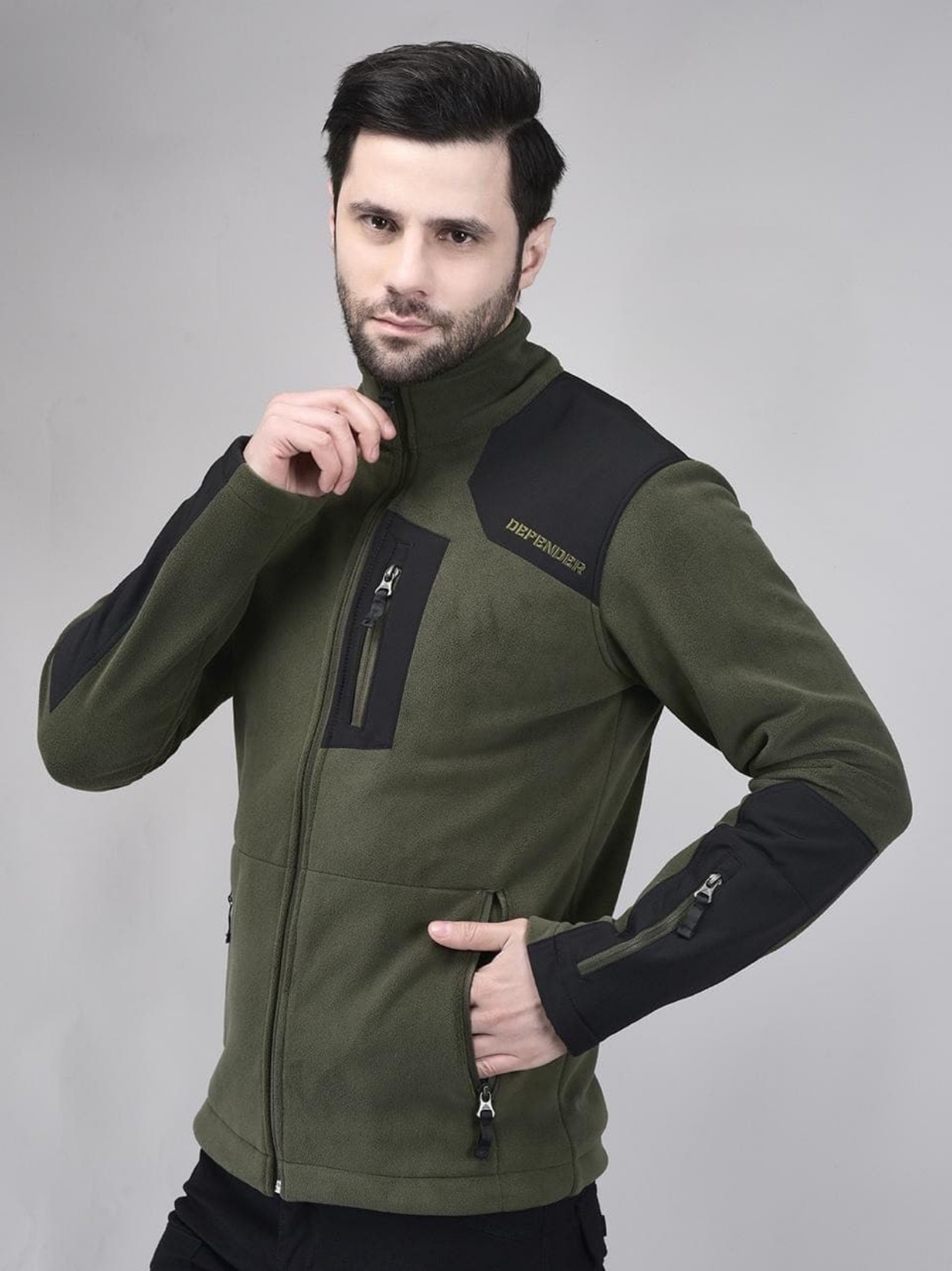 Defender Jacket Green Black